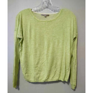 GAP | Women's Lime Green Long Sleeve Lightweight Top Size Petite Small